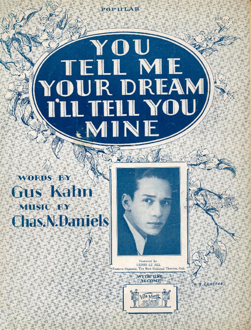 You Tell Me Your Dream (Kahn, Le Bel 1928)